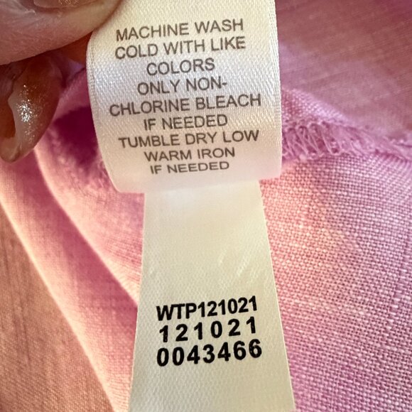 J. Jill Pink Linen Tunic Size Small - Picture 12 of 12
